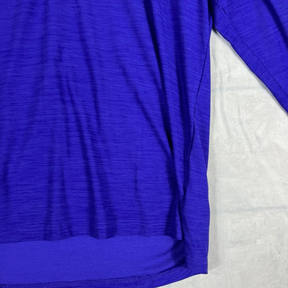 Greg Norman Men's Play Dry Activewear T-Shirt Blue Long Sleeve 1/4 Zip Large - Picture 10 of 10